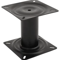 vidaXL Pedestal para asiento de barco acero negro 18 cm Outlet