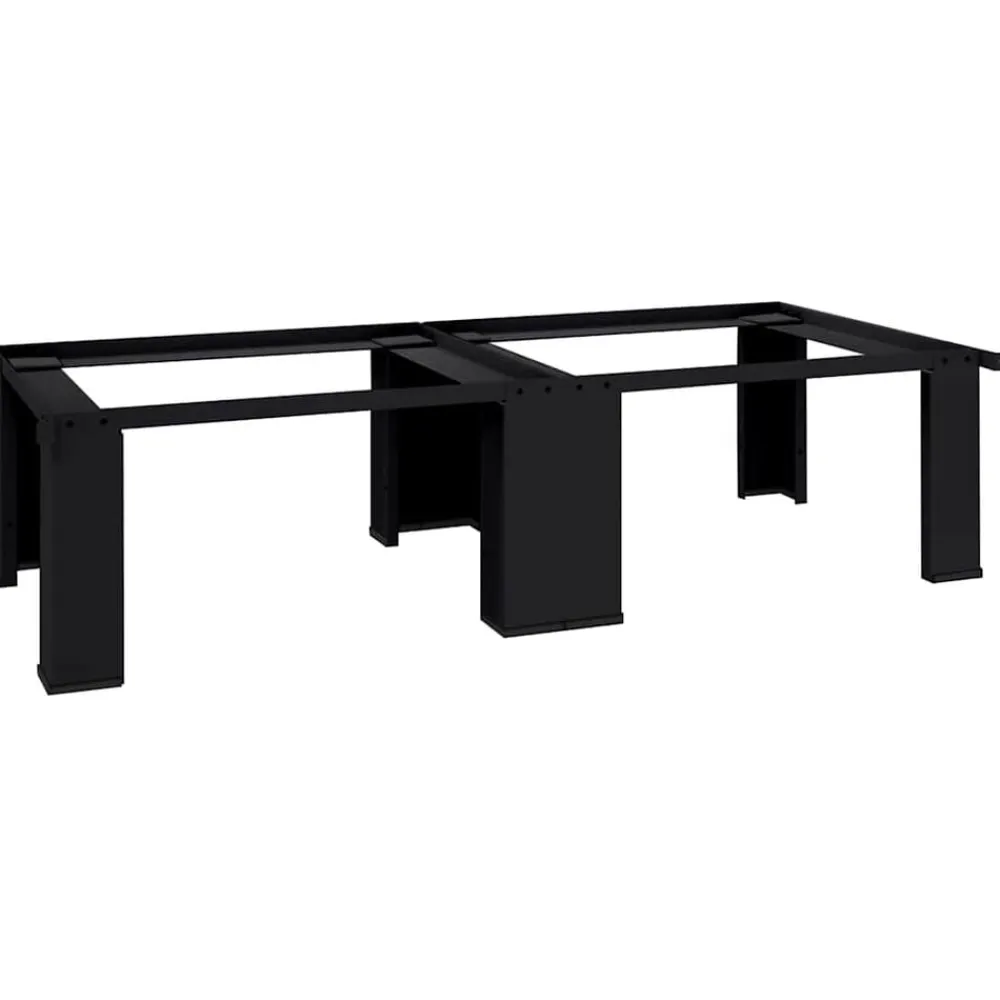 vidaXL Pedestal para Lavadora 2 pcs 127 x 54,5 x 32,5 cm Acero Negro Online