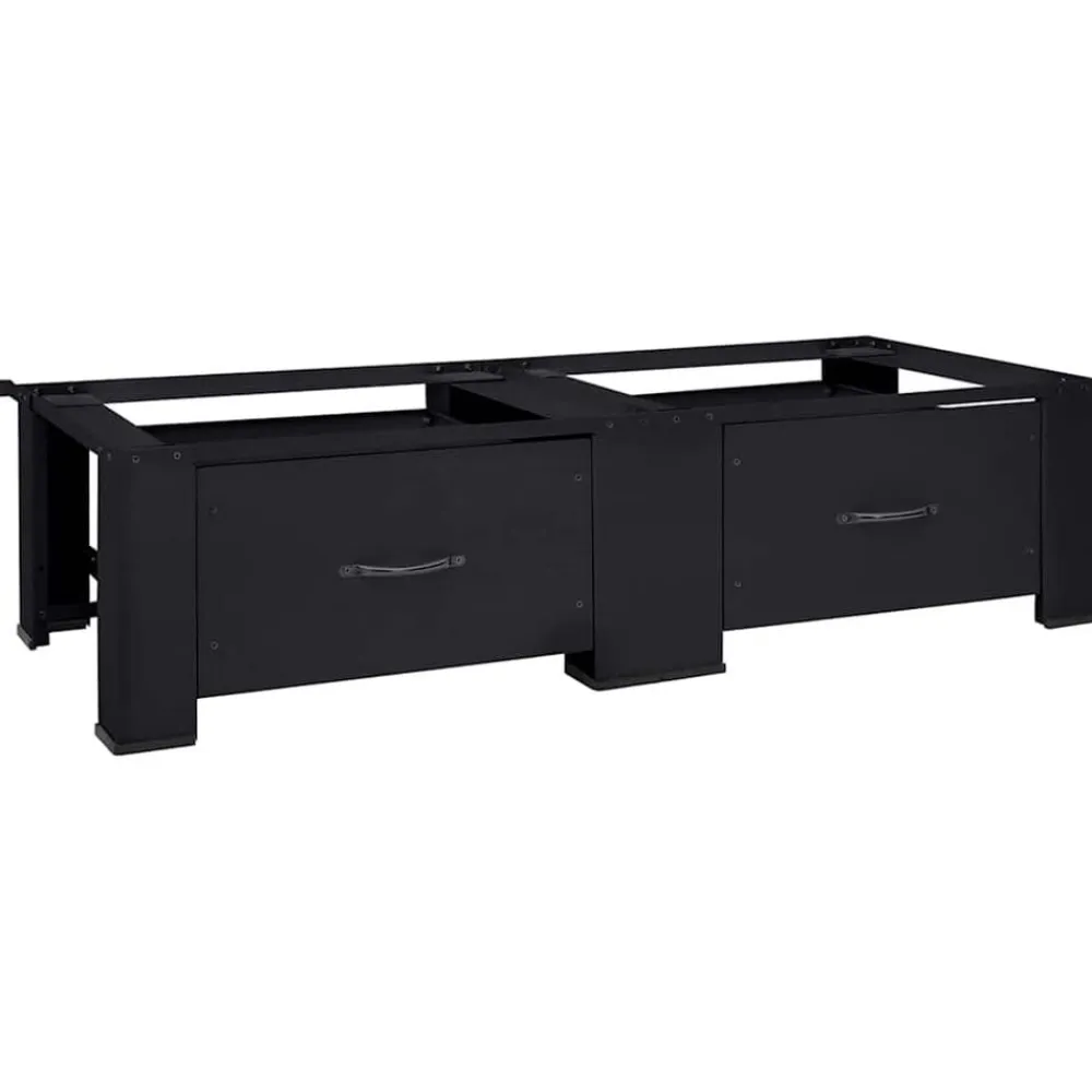 vidaXL Accesorios Para Electrodomésticos-Pedestal para Lavadora 2 pcs 127 x 54,5 x 32,5 cm Acero