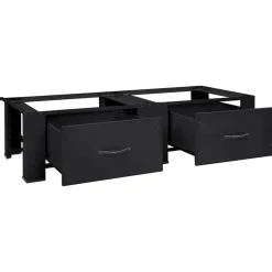 vidaXL Accesorios Para Electrodomésticos-Pedestal para Lavadora 2 pcs 127 x 54,5 x 32,5 cm Acero