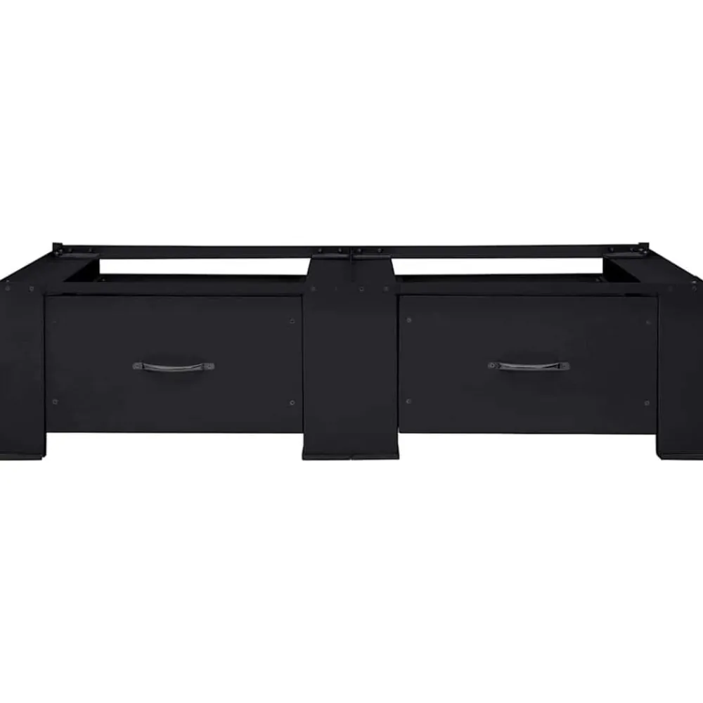 vidaXL Accesorios Para Electrodomésticos-Pedestal para Lavadora 2 pcs 127 x 54,5 x 32,5 cm Acero