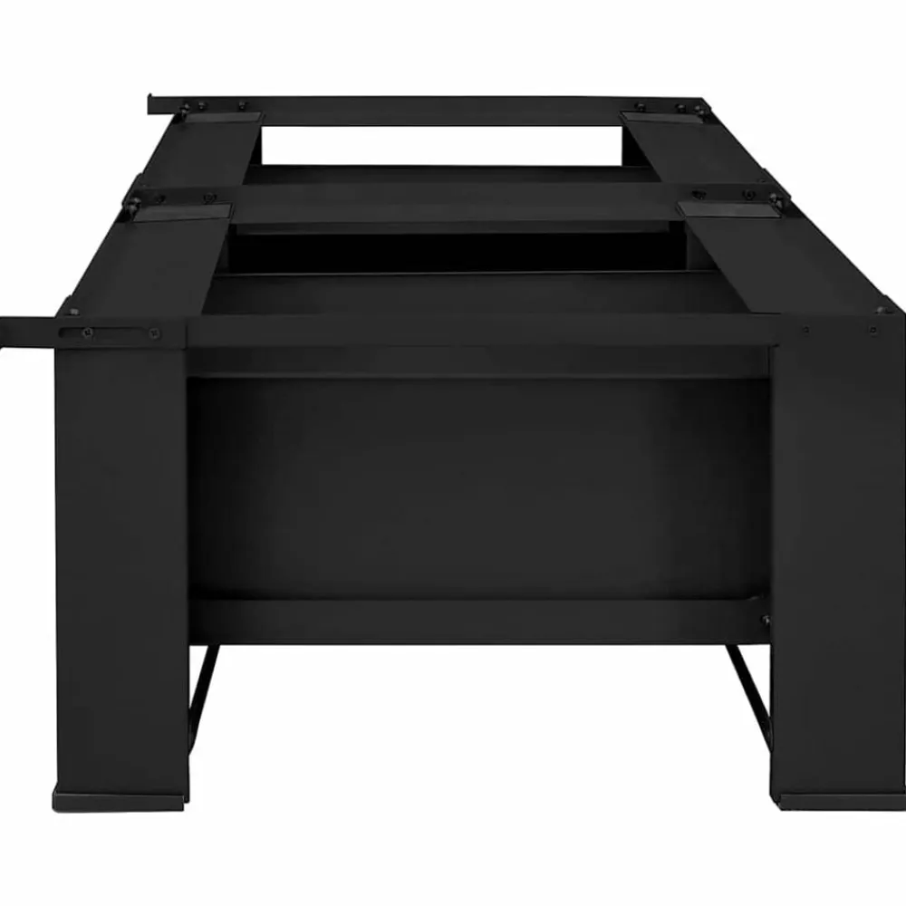 vidaXL Accesorios Para Electrodomésticos-Pedestal para Lavadora 2 pcs 127 x 54,5 x 32,5 cm Acero