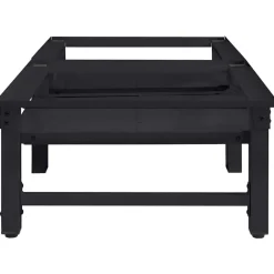vidaXL Pedestal para Lavadora 2 pcs 124,5 x 61,5 x 32,5 cm Acero Negro New