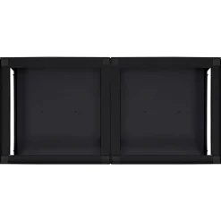 vidaXL Pedestal para Lavadora 2 pcs 124,5 x 61,5 x 32,5 cm Acero Negro New