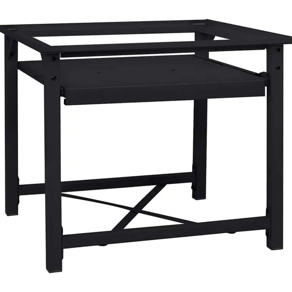 vidaXL Pedestal para Lavadora 60 x 56 x 52 cm Acero Negro New
