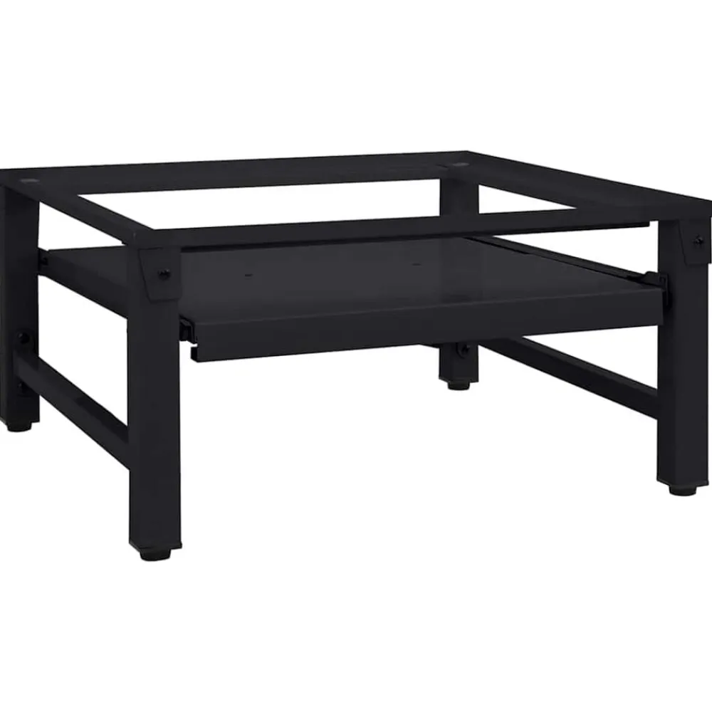 vidaXL Accesorios Para Electrodomésticos-Pedestal para Lavadora 62 x 60,5 x 32,5 cm Acero