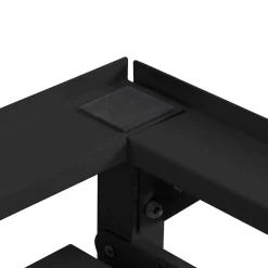 vidaXL Pedestal para Lavadora 2 pcs 120 x 56 x 52 cm Acero Negro Outlet