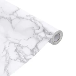 vidaXL Arte Y Ocio-Pegatina de mueble autoadhesiva PVC mármol 90x500 cm