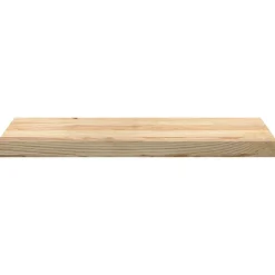 vidaXL Peldaños de escalera 4 uds madera maciza roble sin tratar Natural