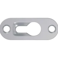 vidaXL Percha con Agujero de Llave 2 pcs Plateado 45 x 16 x 3.5 mm Online