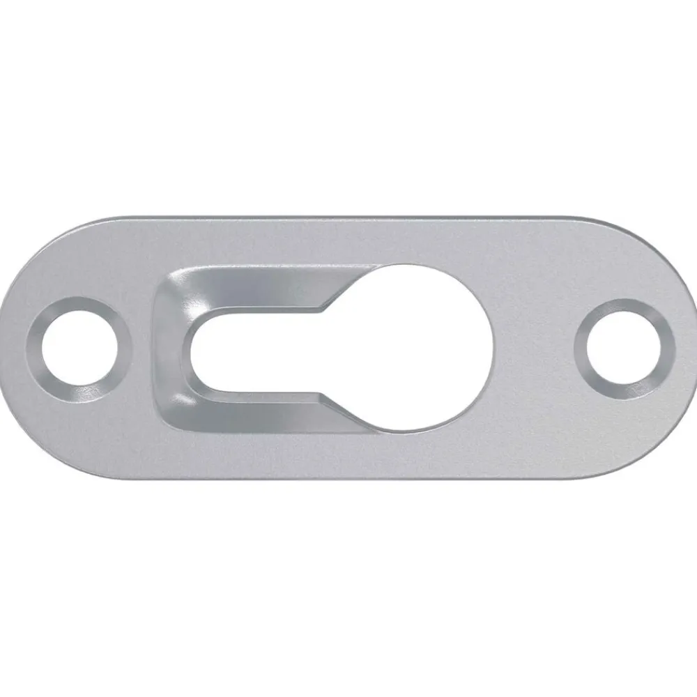 vidaXL Percha con Agujero de Llave 2 pcs Plateado 45 x 16 x 3.5 mm Online