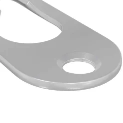 vidaXL Percha con Agujero de Llave 2 pcs Plateado 45 x 16 x 3.5 mm Online