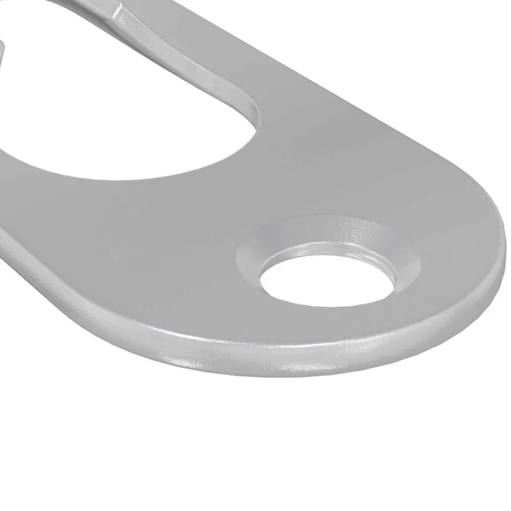 vidaXL Percha con Agujero de Llave 2 pcs Plateado 45 x 16 x 3.5 mm Online