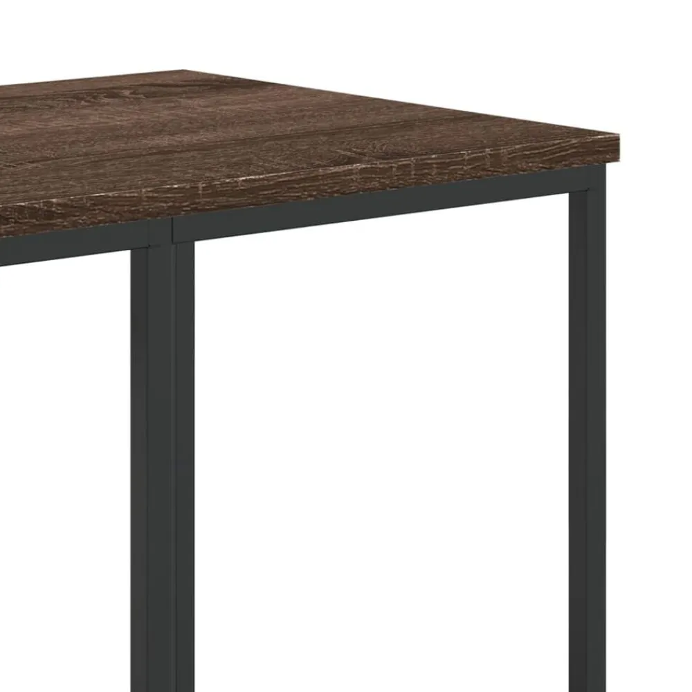 vidaXL Perchero con estantes madera de ingeniería marrón roble Marrón roble