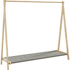 vidaXL Productos Del Hogar-Perchero con estantes bambú 106x34x102 cm