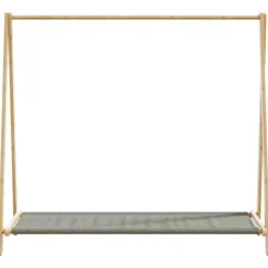 vidaXL Productos Del Hogar-Perchero con estantes bambú 106x34x102 cm