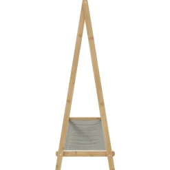 vidaXL Productos Del Hogar-Perchero con estantes bambú 106x34x102 cm