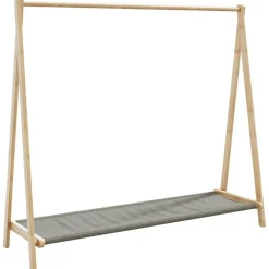 vidaXL Productos Del Hogar-Perchero con estantes bambú 106x34x102 cm