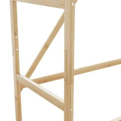 vidaXL Productos Del Hogar-Perchero con estantes bambú 80x40x175 cm