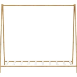 vidaXL Perchero con estantes bambú 106x34x102 cm Sale