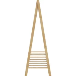 vidaXL Perchero con estantes bambú 106x34x102 cm Sale