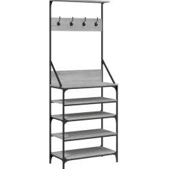 vidaXL Productos Del Hogar-Perchero con zapatero 70x34x184 cm