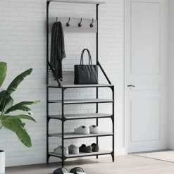 vidaXL Productos Del Hogar-Perchero con zapatero 70x34x184 cm
