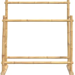 vidaXL Maletas Y Bolsos De Viaje-Perchero de bambú 100x30x100 cm