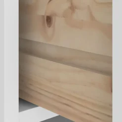 vidaXL Perchero de entrada SANDNES madera pino 45x40x159,5 cm Blanco