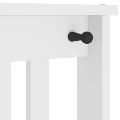 vidaXL Perchero de entrada SANDNES madera pino 45x40x159,5 cm Blanco