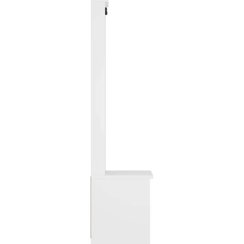 vidaXL Perchero de entrada SANDNES madera pino 45x40x159,5 cm Blanco Discount