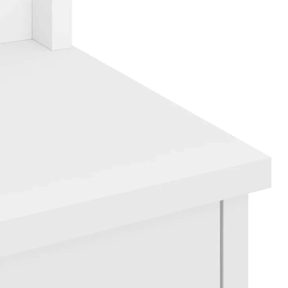 vidaXL Perchero de entrada SANDNES madera pino 45x40x159,5 cm Blanco Discount