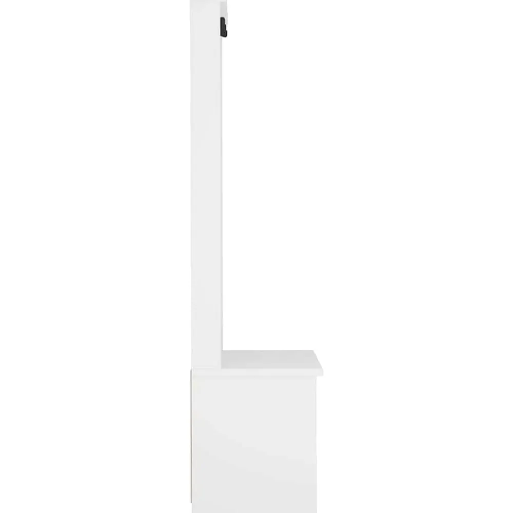 vidaXL Perchero de entrada SANDNES madera pino 87x40x159,5 cm Blanco Hot