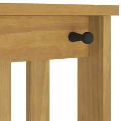 vidaXL Perchero de entrada SANDNES 45x40x159,5cm madera maciza de pino Acabado de nogal Best