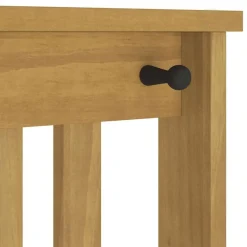 vidaXL Perchero de entrada SANDNES 45x40x159,5cm madera maciza de pino Acabado de nogal Sale