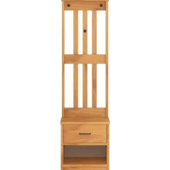 vidaXL Bancos-Perchero de entrada SANDNES 45x40x159,5cm madera maciza de pino