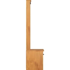 vidaXL Bancos-Perchero de entrada SANDNES 45x40x159,5cm madera maciza de pino