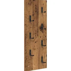 vidaXL Estanterías-Perchero de pared Madera vieja 30 x 1,5 x 80 cm