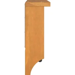 vidaXL Decoración-Perchero de pared SANDNES 45x12x35 cm madera maciza de pino