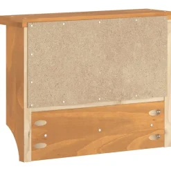 vidaXL Decoración-Perchero de pared SANDNES 45x12x35 cm madera maciza de pino