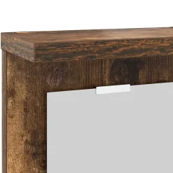 vidaXL Perchero de pared con estante 85 x 10 x 45 cm Roble ahumado Hot
