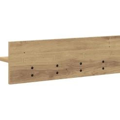 vidaXL Estanterías-Perchero de pared Roble artesanal 60 x 10,5 x 18 cm