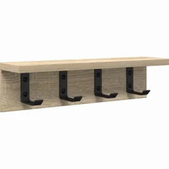 vidaXL Estanterías-Perchero de pared 40 x 10,5 x 10,5 cm