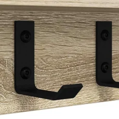 vidaXL Estanterías-Perchero de pared 40 x 10,5 x 10,5 cm