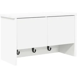 vidaXL Perchero de pared 50 x 20 x 30 cm Madera de ingeniería White Best