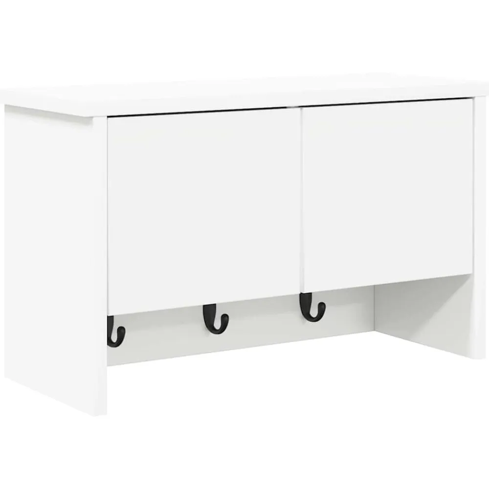 vidaXL Perchero de pared 50 x 20 x 30 cm Madera de ingeniería White Best
