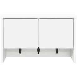 vidaXL Perchero de pared 50 x 20 x 30 cm Madera de ingeniería White Best