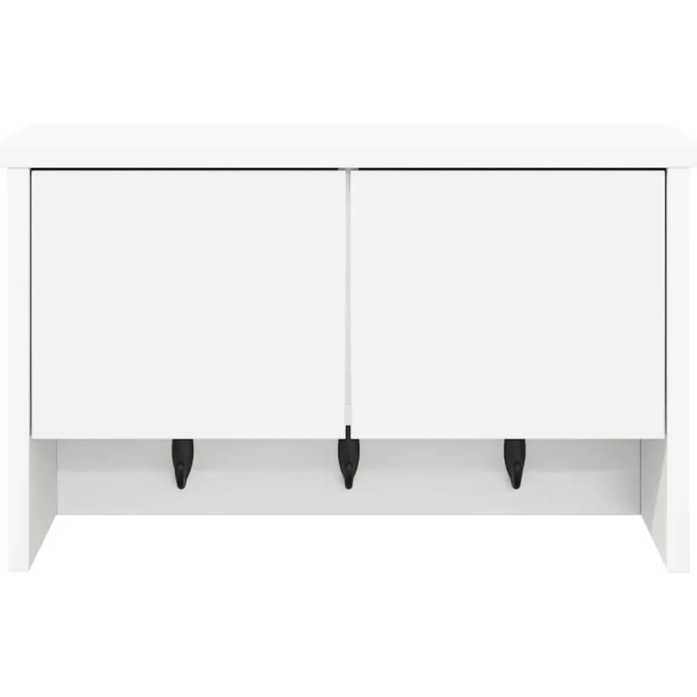 vidaXL Perchero de pared 50 x 20 x 30 cm Madera de ingeniería White Best
