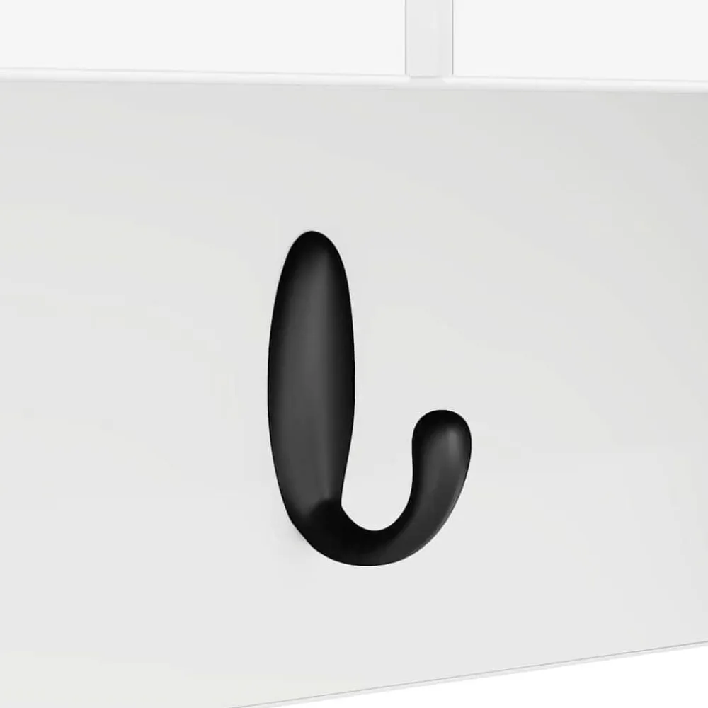 vidaXL Perchero de pared 50 x 20 x 30 cm Madera de ingeniería White Best
