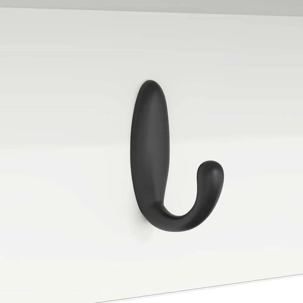 vidaXL Perchero de pared 50 x 16 x 26 cm Madera de ingeniería White Sale